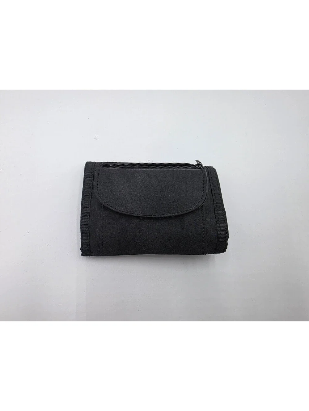 London England Black Trifold Wallet with Memo Pad and ID Window